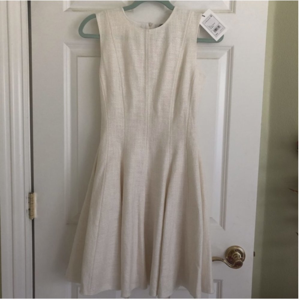 Tweed Peplum Dress by Theory